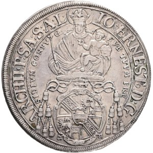 JOHANN ERNST von THUN 1667-1709 1 Thaler 1700 Salzburg, Silver Ag.875 29,44g 42mm, KM# 254, Zöttl# 2160-2181
