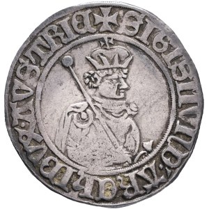 SIGISMUND the Rich 1446-1490, VI. Kreuzer Sechser ND 1482-89 Hall, MT#48-51 Ag.937 3,16g 24mm