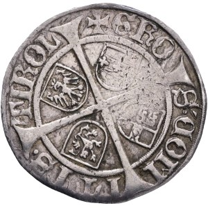 SIGISMUND the Rich 1446-1490, VI. Kreuzer Sechser ND 1482-89 Hall, MT#48-51 Ag.937 3,16g 24mm
