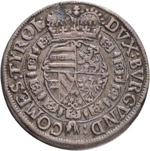 LEOPOLD V. 1619-1632 10 Kreutzer 1632 Hall, KM#589, MT#479 Silver Ag.500, 4,44g 30mm