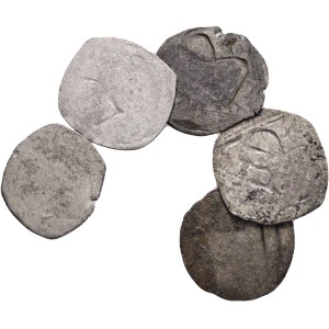 FERDINAND I. 1519-1564 Lot 5 coins 1 Pfennig F 1533,6,9,?,? , Linz, Markl# 557, Schult# 4162, 4167, Billon 0,4g 14mm