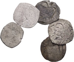 FERDINAND I. 1519-1564 Lot 5 coins 1 Pfennig F 1533,6,9,?,? , Linz, Markl# 557, Schult# 4162, 4167, Billon 0,4g 14mm