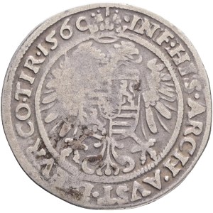 FERDINAND I. 1519-1564 10 Kreuzers 1560 Hall, Markl# 1754, MT# 148-152, Ag.500 3,69g 27mm