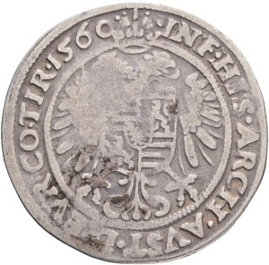 FERDINAND I. 1519-1564 10 Kreuzers 1560 Hall, Markl# 1754, MT# 148-152, Ag.500 3,69g 27mm