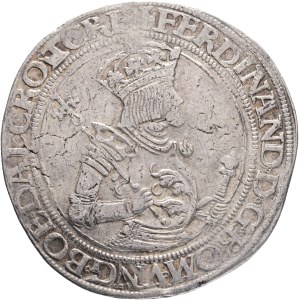 FERDINAND I. 1519-1564 1 Thaler 1543, Linz, Ag. 27,88g 38mm , portrait right with year, RR!, Hippom#104E, Voglh#53