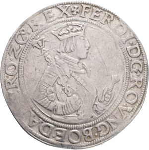 FERDINAND I. 1519-1564 1 Thaler ND Hall, Silver Ag. 28,53g 40mm, Dav EC I# 8026, MT# 114, Markl# 1577-1612