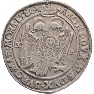 RUDOLPH II. 1576-1608 1 Thaler 1586 K.B. Kremnica, ÉH# 790b, H# 1029, 1030, MB# 254, KM# 12, Ag.875 28,82g 42mm