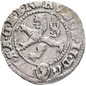RUDOLPH II. 1576-1608 Maley Groschen Kuttenberg ( Kutná Hora) 1579 mintmaster G.Satny von Olivet, Silver Ag. 1,07g 17mm MB# 250, R!