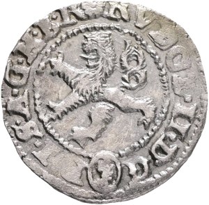 RUDOLPH II. 1576-1608 Maley Groschen Kuttenberg ( Kutná Hora) 1579 mintmaster G.Satny von Olivet, Silver Ag. 1,07g 17mm MB# 250, R!