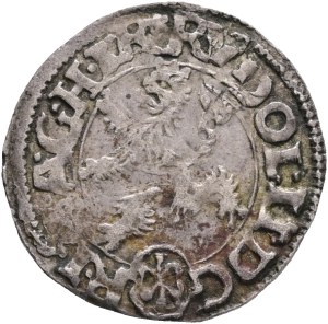 RUDOLPH II. 1576-1608 Maley Groschen Kuttenberg ( Kutná Hora) 1609 mintmaster P.Skréta Sotnovský, Silver Ag. 1,09g 17mm MB# 250, R!