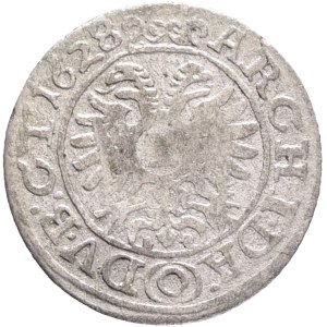 FERDINAND II. 1619-1637 1 Kreutzer 1628 O, KM#577 Billon Ag.312 0,73g 17mm, Olomouc, R!