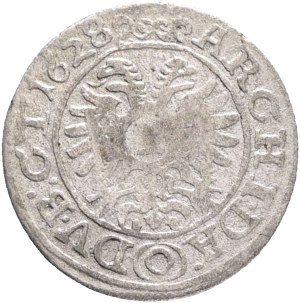 FERDINAND II. 1619-1637 1 Kreutzer 1628 O, KM#577 Billon Ag.312 0,73g 17mm, Olomouc, R!