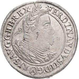 FERDINAND II. 1619-1637 1 Thaler 1624 Ferdinand II. Vienna variante , Ag. 28,64g 42mm, R! ,mintmaster Fellner Herinek#320 var.