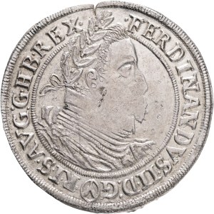 FERDINAND II. 1619-1637 1 Thaler 1624 Ferdinand II. Vienna variant , Ag. 28,64g 42mm, R! , mintmaster Fellner Herinek#320 var.