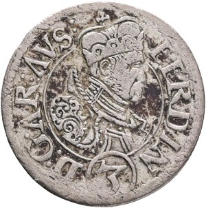 FERDINAND II. 1619-1637 3 Kreutzer, ND, (1577-95), variant 