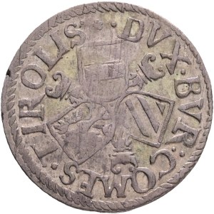 FERDINAND II. 1619-1637 3 Kreutzer, ND, (1577-95), variant 