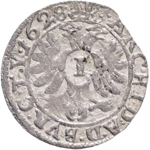 FERDINAND II. 1619-1637 1 Kreuzer 1628 N Mikulov Silver Ag. 0,6g 16mm, Her#1429 RR!!