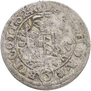 FERDINAND II. 1619-1637 3 Kreuzer 1624 Vienna, KM#256 Ag. 1.67g 20 mm mintmaster Hans Fellner