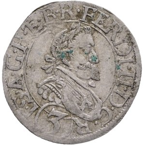 FERDINAND II. 1619-1637 3 Kreuzer 1631 Sankt Veit, KM#1593 1,62g 20 mm mint