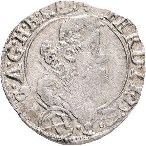 FERDINAND II. 1619-1637 3 Kreuzer 1634 Kuttenberg (Kutná Hora) mintmaster Prunz, Silver Ag. 1,58g 21mm, Hal#810 R!!