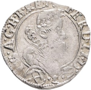 FERDINAND II. 1619-1637 3 Kreuzer 1634 Kuttenberg (Kutná Hora) mintmaster Prunz, Silver Ag. 1,58g 21mm, Hal#810 R!!