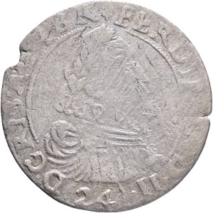 FERDINAND II. 1619-1637, 24 KipperKreuzer 1623 Niesse (Nisa) Halacka#1063, Ag. 3,98g 28mm, R!!!