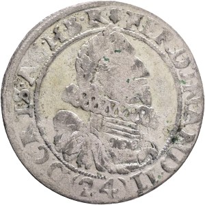FERDINAND II. 1619-1637, 24 KipperKreuzer 1623 Niesse (Nisa) Halacka#1063, Ag. 4,02g 28mm, R!!!