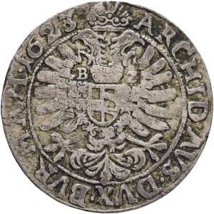 FERDINAND II. 1619-1637, 24 KipperKreuzer 1623 BZ Niesse mintmaster Baltazar Zwirner, Halacka#1064 Ag. 3,74g 28mm, RR!!!