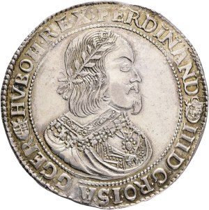 FERDINAND III. 1637-1657 1 Thaler 1653 K.B. Kremnica , Ag.900 25,99g , 38mm Kremnica , ÉH#939, KM#107