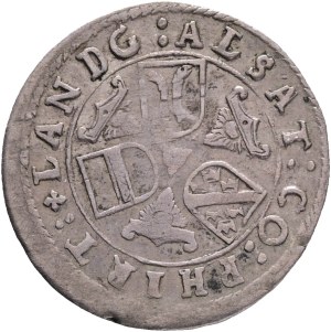 FERDINAND III. 1637-1657 3 Kreuzer 1640, Vienna Ag. 1,6g 20mm, mint mark - bird, mintmaster Stadler, Vienna , KM#837