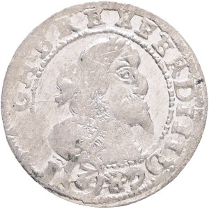 FERDINAND III. 1637-1657 3 Kreuzer 1640,Olomouc , KM#834 Ag.640 1,8g 20mm,mint mark - O, mintmaster Scharf, Olomouc RR!