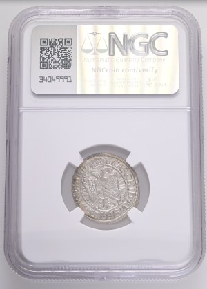 LEOPOLD I. 1657-1705 3 Kreuzers 1666 SHS Breslau (Wroclaw) KM#471, Ag. 1,6g 21,2mm NGC 6648710-013