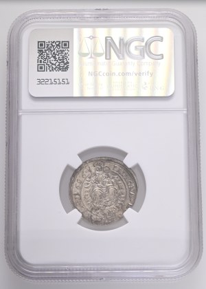 LEOPOLD I. 1657-1705 3 Kreuzers 1696 CM Kassa (Košice) KM#236, ÉH#1085.b Ag. 1,6g 20,5mm NGC 6647803-010