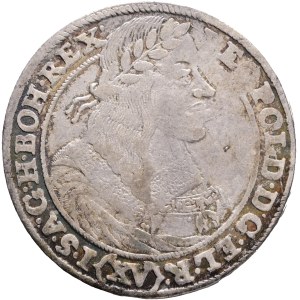 LEOPOLD I. 1657-1705 XV. Kreuzers 1662 GH Breslau mintmaster Georg Andreas Hübner, Silver Ag. 6,03g 29mm KM#415