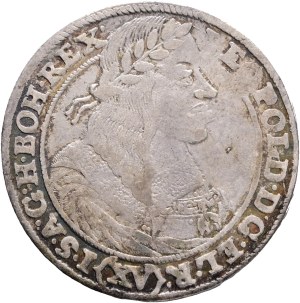 LEOPOLD I. 1657-1705 XV. Kreuzers 1662 GH Breslau mintmaster Georg Andreas Hübner, Silver Ag. 6,03g 29mm KM#415