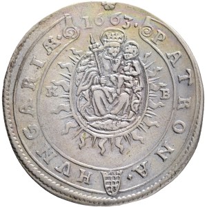 LEOPOLD I. 1657-1705 XV. Kreuzers 1663 KB Kremnica , Silver Ag. 5,99g 31mm KM#175, ÉH#1058