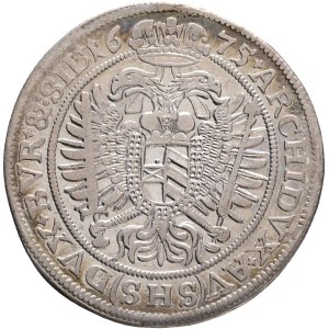 LEOPOLD I. 1657-1705 XV. Kreuzers 1675 SHS Breslau mintmaster Solomon Hammerschmidt, Silver Ag. 6,11g 29mm KM#462