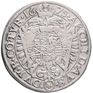 LEOPOLD I. 1657-1705 XV. Kreuzers 1675 * Vienna , mintmaster Faber, Silver Ag. 6,03g 28mm, KM# 1170, Her# 926