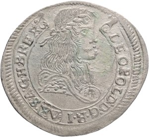 LEOPOLD I. 1657-1705 XV. Kreuzers 1678 KB Kremnica , Silver Ag. 6,14g 31mm KM#175, ÉH#1060