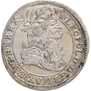 LEOPOLD I. 1657-1705 XV. Kreuzers 1682 KB Kremnica , Silver Ag. 6,24g 31mm KM#175, ÉH#1060
