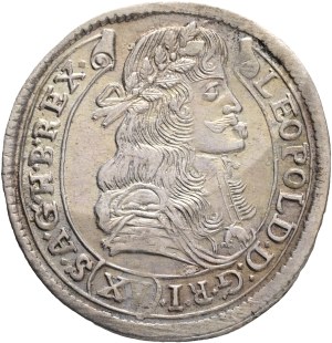 LEOPOLD I. 1657-1705 XV. Kreuzers 1683 KB Kremnica , Silver Ag. 6,20g 31mm KM#175, ÉH#1060