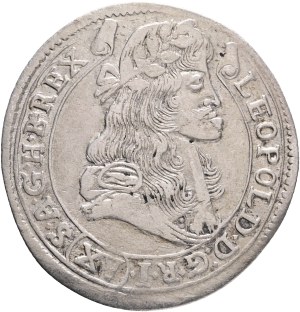 LEOPOLD I. 1657-1705 XV. Kreuzers 1684 KB Kremnica , Silver Ag. 6,09g 31mm KM#175, ÉH#1060