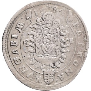 LEOPOLD I. 1657-1705 XV. Kreuzers 1684 KB Kremnica , Silver Ag. 6,09g 31mm KM#175, ÉH#1060