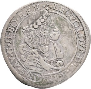 LEOPOLD I. 1657-1705 XV. Kreuzers 1690 NB PO Nagybánya , Silver Ag. 5,34g 30mm ÉH#1066