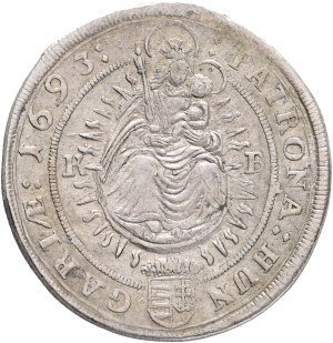 LEOPOLD I. 1657-1705 XV. Kreuzers 1693 KB Kremnica , Silver Ag. 6,06g 30mm KM#209, ÉH#1064A var. LEOPOLDUS
