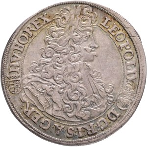 LEOPOLD I. 1657-1705 1/2 Thaler 1701 K.B. Kremnica ÉH#1045, KM#251 Ag. 14,42g 35,5mm R!