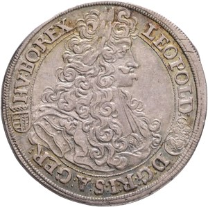 LEOPOLD I. 1657-1705 1/2 Thaler 1701 K.B. Kremnica ÉH#1045, KM#251 Ag. 14,42g 35,5mm R!