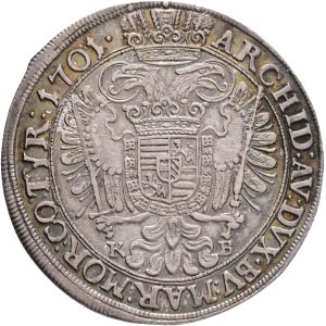 LEOPOLD I. 1657-1705 1/2 Thaler 1701 K.B. Kremnica ÉH#1045, KM#251 Ag. 14,42g 35,5mm R!