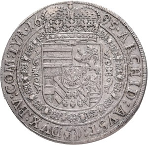 LEOPOLD I. 1657-1705 1 Thaler 1695 Hall , CNA#84e7 Ag. 28,32mm 41mm,
