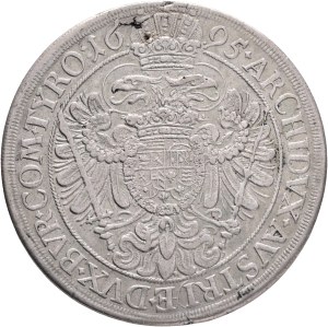LEOPOLD I. 1657-1705 1 Thaler 1695 Vienna , KM# 1275.4, Herinek# 593-595, Dav EC II# 3229-3229A Ag. 28,20mm 47mm,